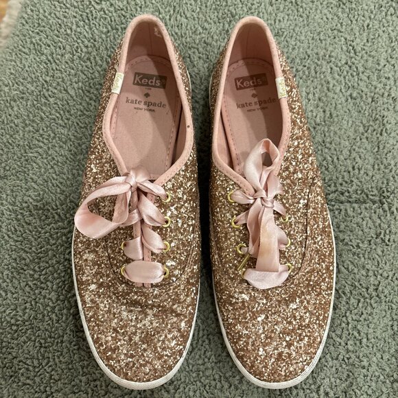 glitter Keds for kate spade new york size 10 - Picture 2 of 4